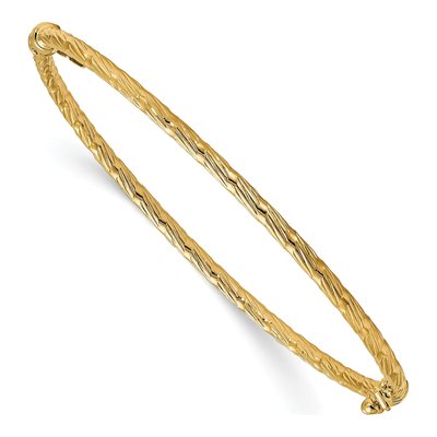 14K Yellow Gold Hinged Bangle Bracelet