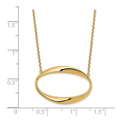 14K Yellow Gold Fancy Necklace – view 3