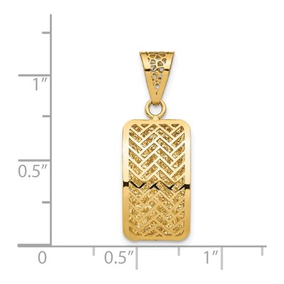14K Yellow Gold Hollow Fancy Pendant – view 4