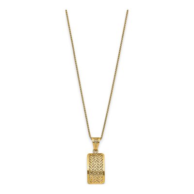 14K Yellow Gold Hollow Fancy Pendant – view 5