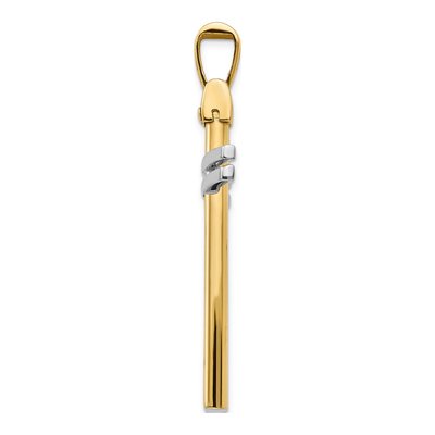14K Yellow Gold Cross Pendant – view 3