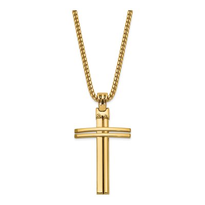 14K Yellow Gold Cross Pendant – view 4
