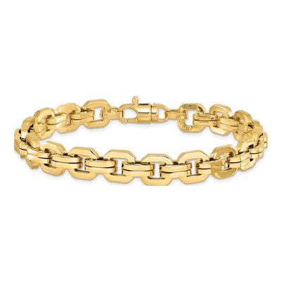 14K Yellow Gold Fancy Link Bracelet – view 4