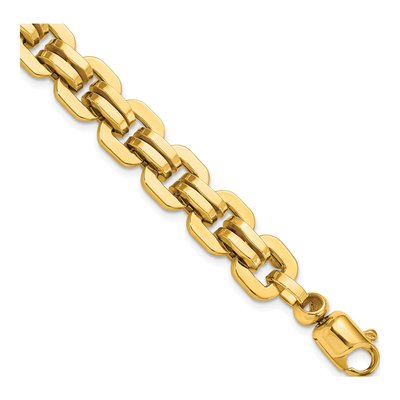 14K Yellow Gold Fancy Link Bracelet