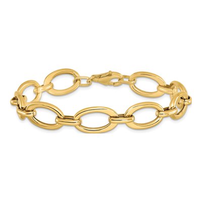 14K Yellow Gold Fancy Link Bracelet – view 5