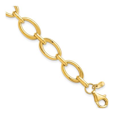 14K Yellow Gold Fancy Link Bracelet