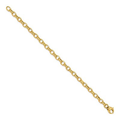 14K Yellow Gold Fancy Link Bracelet – view 3
