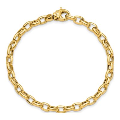 14K Yellow Gold Fancy Link Bracelet – view 5