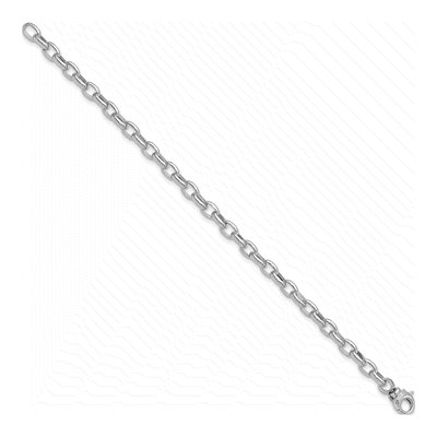 14K White Gold Fancy Link Bracelet – view 3