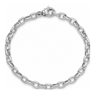 14K White Gold Fancy Link Bracelet – view 5