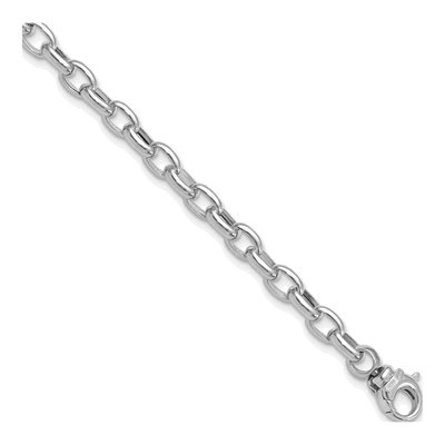 14K White Gold Fancy Link Bracelet