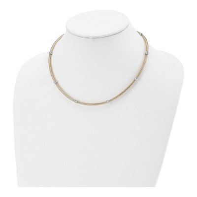 14K Yellow Gold Mesh Necklace – view 4