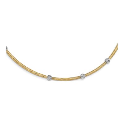 14K Yellow Gold Mesh Necklace