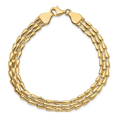 14K Yellow Gold Fancy Link Bracelet – view 5