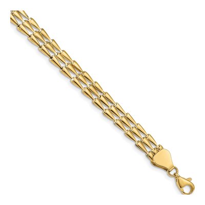14K Yellow Gold Fancy Link Bracelet