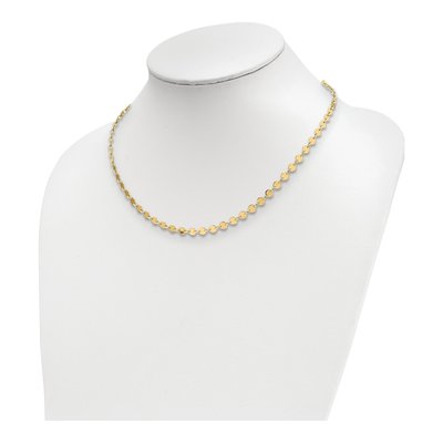 14K Yellow Gold Polished 18" Necklace – view 4
