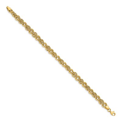 14K Yellow Gold Fancy Link Bracelet – view 2