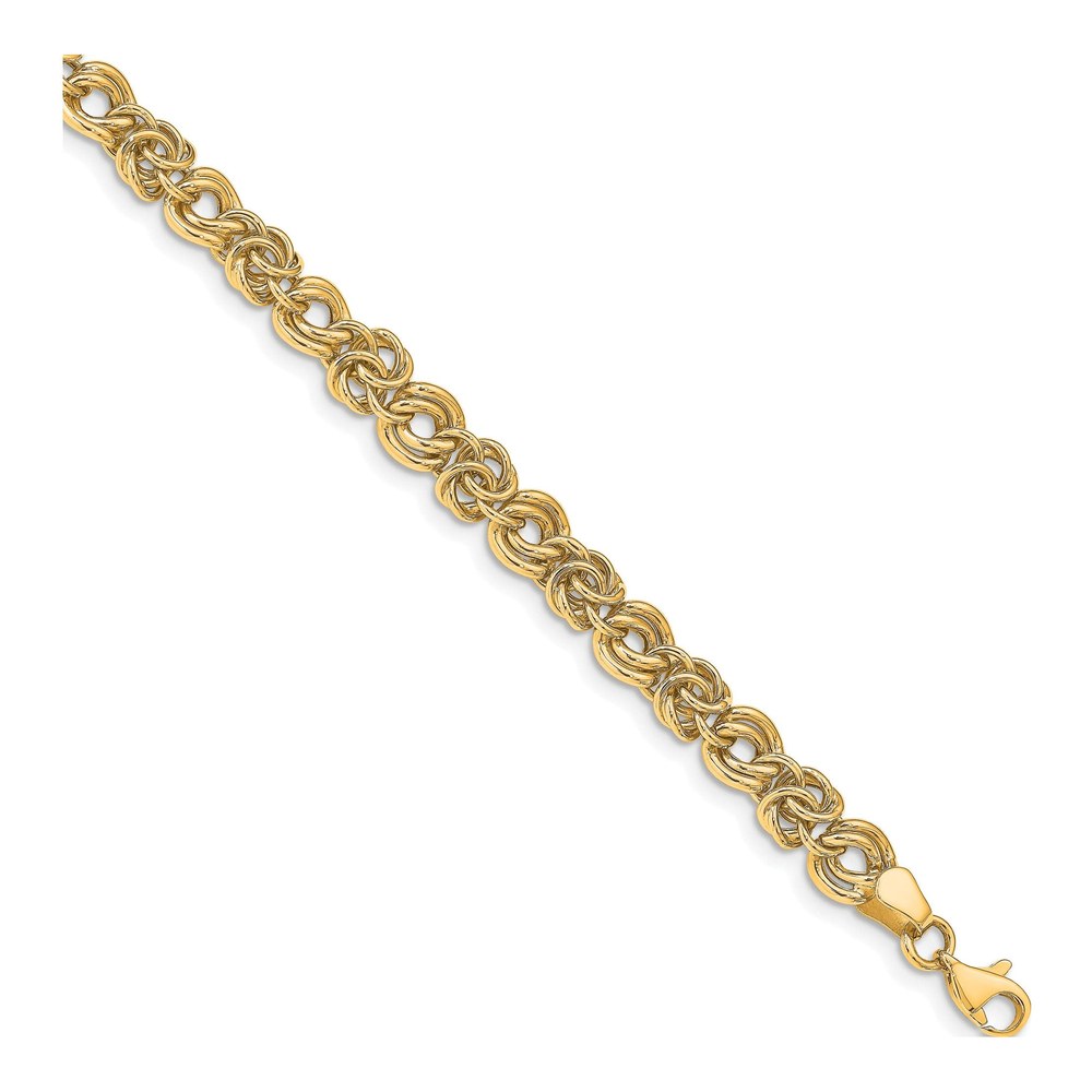 14K Yellow Gold Fancy Link Bracelet
