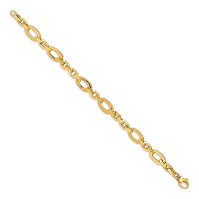 14K Yellow Gold Link Bracelet – view 3