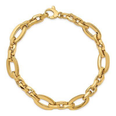 14K Yellow Gold Link Bracelet – view 5