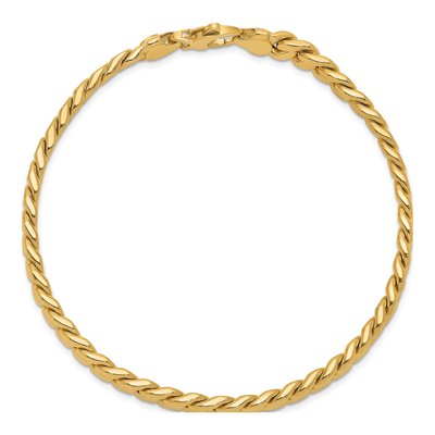 Men's 14K Yellow Gold 6.25mm Curb Chain Bracelet – view 5