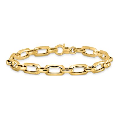 14K Yellow Gold Textured Bracelet – view 4