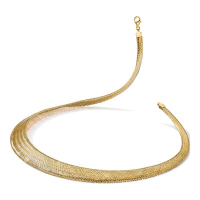 14K Yellow Gold Stretch Fancy Necklace – view 7