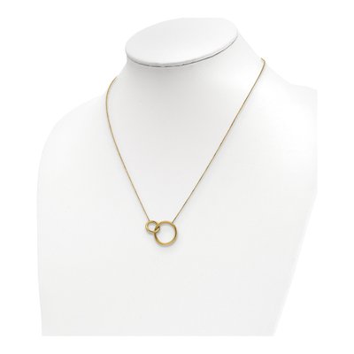 14K Yellow Gold Circles Necklace – view 4