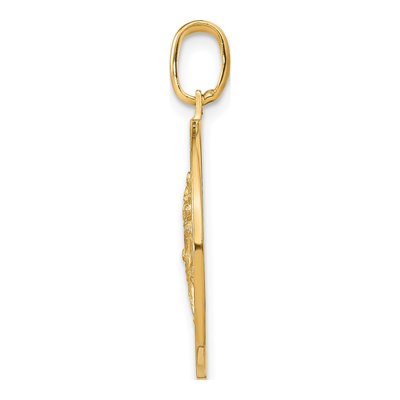 14K Yellow Gold St Christopher Pendant – view 3