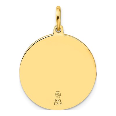 14K Yellow Gold St Christopher Pendant – view 4