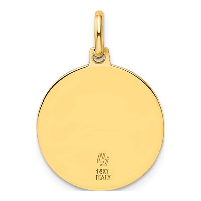 14K Yellow Gold St Christopher Pendant – view 4