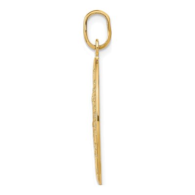 14K Yellow Gold Oval St Christopher Pendant – view 3