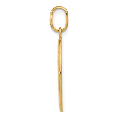 14K Yellow Gold St Christopher Oval Pendant – view 3