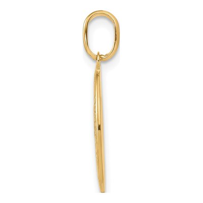 14K Yellow Gold Oval St Christopher Pendant – view 3