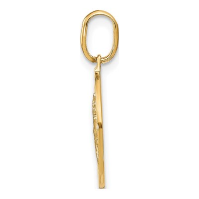 14K Yellow Gold St Christopher Pendant – view 3