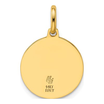 14K Yellow Gold St Christopher Pendant – view 4