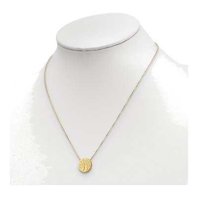 14K Yellow Gold Tree of Life Pendant Necklace – view 4
