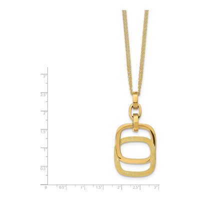 14K Yellow Gold Double-Strand Pendant Necklace – view 5