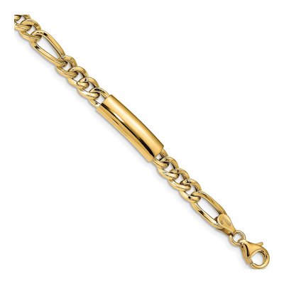 Men's 14K Yellow Gold 6.11mm Fancy Link Chain Bracelet