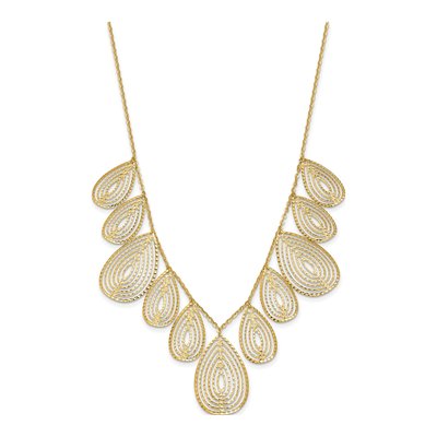 14K Yellow Gold Fancy Necklace – view 3