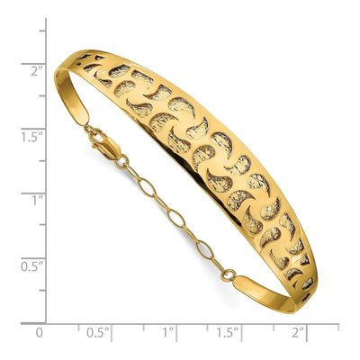 14K Yellow Gold Cuff Bracelet – view 3