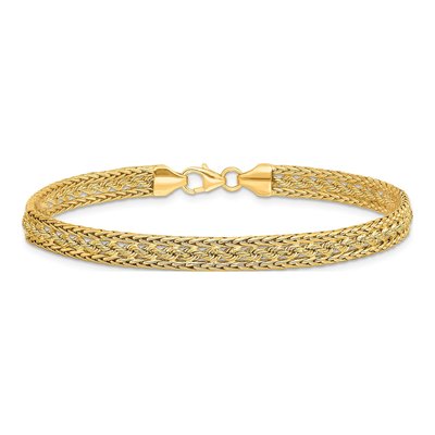 14K Yellow Gold Fancy Link Bracelet – view 3