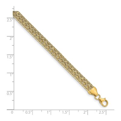 14K Yellow Gold Fancy Link Bracelet – view 4