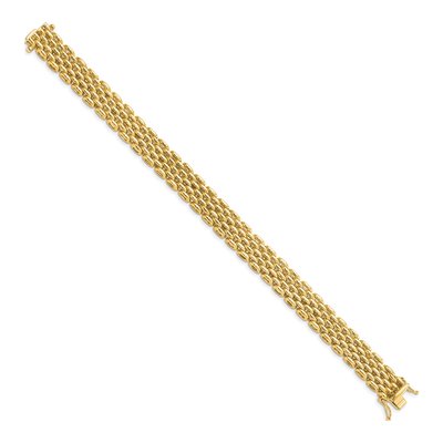 14K Yellow Gold Fancy Link Bracelet – view 3
