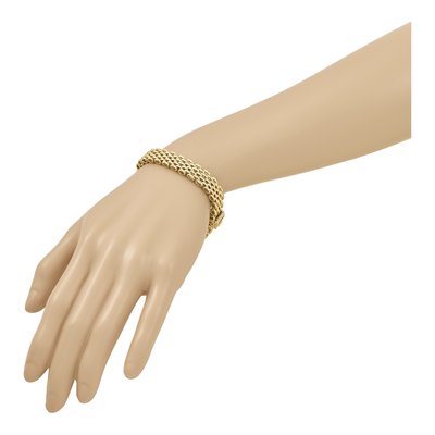 14K Yellow Gold Fancy Link Bracelet – view 5