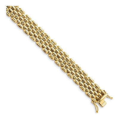 14K Yellow Gold Fancy Link Bracelet