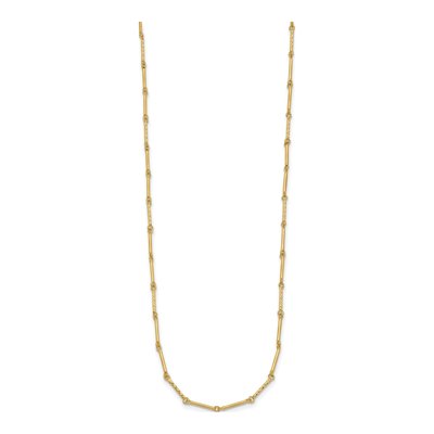 14K Yellow Gold 1mm Hollow Diamond-Cut Link Chain – view 4