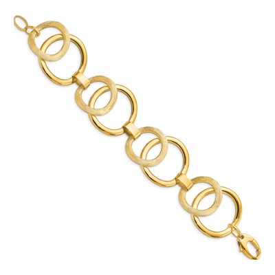 14K Yellow Gold Fancy Link Bracelet – view 3