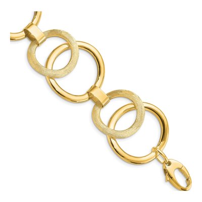 14K Yellow Gold Fancy Link Bracelet