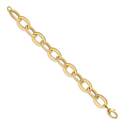 14K Yellow Gold Fancy Link Bracelet – view 3